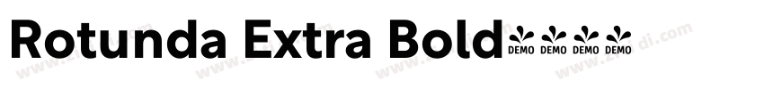 Rotunda Extra Bold字体转换